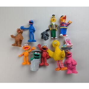 Vtg Sesame Street Figures Toys RDYF Readers Digest Set of 11 Henson Nostalgia